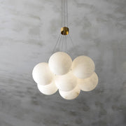 Alabaster Lunar Cluster Chandelier