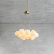 Alabaster Lunar Cluster Chandelier