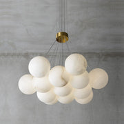 Alabaster Lunar Cluster Chandelier