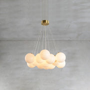 Alabaster Lunar Cluster Chandelier
