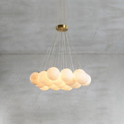 Alabaster Lunar Cluster Chandelier