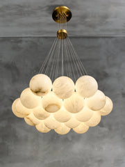 Alabaster Lunar Cluster Chandelier