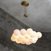 Alabaster Lunar Cluster Chandelier