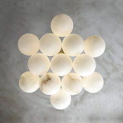 Alabaster Lunar Cluster Chandelier