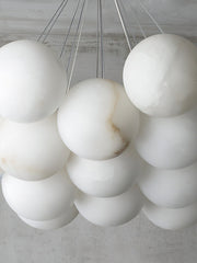Alabaster Lunar Cluster Chandelier