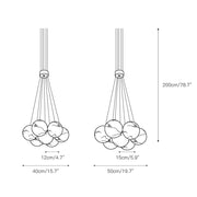 Alabaster Lunar Cluster Chandelier