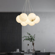 Alabaster Lunar Cluster Chandelier