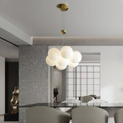 Alabaster Lunar Cluster Chandelier