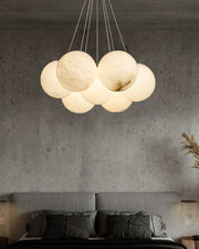 Alabaster Lunar Cluster Chandelier