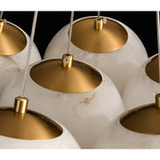 Alabaster Lunar Cluster Chandelier