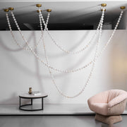 Alabaster Pearl Necklace Chandelier