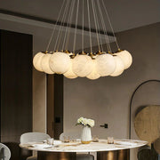 Alabaster Lunar Cluster Chandelier