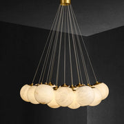 Alabaster Lunar Cluster Chandelier