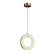 Alabaster Toroid Staircase Chandelier