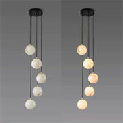 Alabaster Global Staircase Chandelier