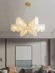 Alabaster Cascade Tiered Chandelier