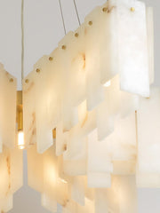 Alabaster Cascade Tiered Chandelier