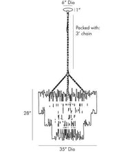 Althely 12 Lights  3- Tier Chandelier 35