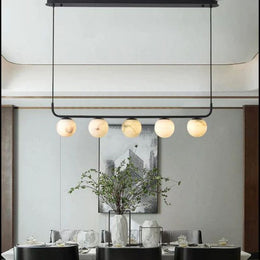 Alabaster Global Linear Chandelier  40