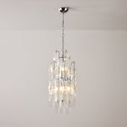 Amber Prism Long Chandelier