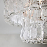 Amor 2-Tier Ghiaccio Glass Round Flushmount 18
