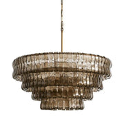Amor 4-Tier Ghiaccio Glass Round Chandelier 36