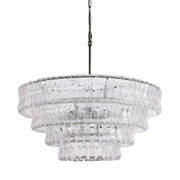 Amor 4-Tier Ghiaccio Glass Round Chandelier 36
