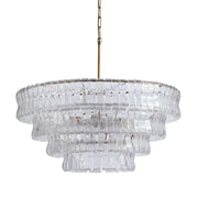 Amor 4-Tier Ghiaccio Glass Round Chandelier 36