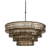 Amor 4-Tier Ghiaccio Glass Round Chandelier 36