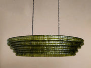 Amor Ghiaccio Glass Oval Chandelier 54
