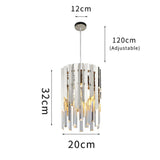 April Gold Plated Crystal Pendant Light