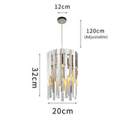 April Gold Plated Crystal Pendant Light