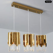 April Gold Plated Crystal Pendant Light