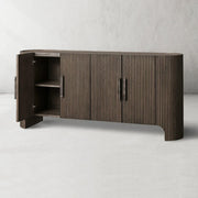 Alder Fluted 4-Door Sideboard
