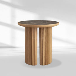 Alder Round End Table