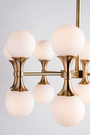 Astoria Round Modern Brass Chandelier