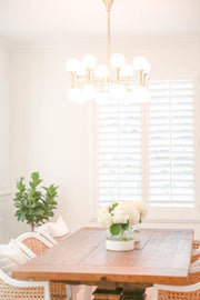 Astoria Round Modern Brass Chandelier
