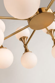 Astoria Round Modern Brass Chandelier