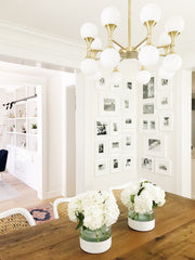 Astoria Round Modern Brass Chandelier