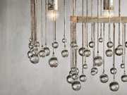 Aubrey Crystal Ball Rectangular Chandelier 47'' 60''
