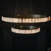 Avalon Alabaster 2 Layer Chandelier