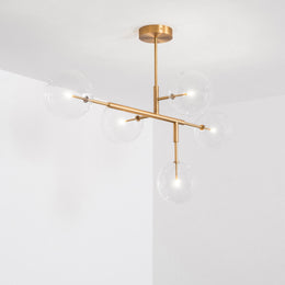 Aero 5-Light Modern Brass Chandelier