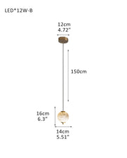 Modern Linear White Alabaster Solid Ball Thread Synthetic Shade Hanging Light for Dining