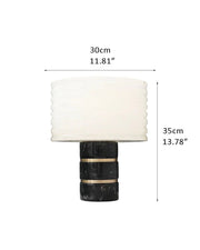 Elegant Lighting G9 Cloud Stone Alabaster Table Lamp Wide D10