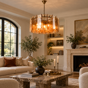 Berlin Chandelier Amber Glass 35