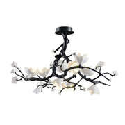 Black Branch Copper Tree Chandelier