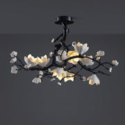 Black Branch Copper Tree Chandelier
