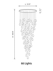 Ceramic LED Cluster Bloom Chandelier