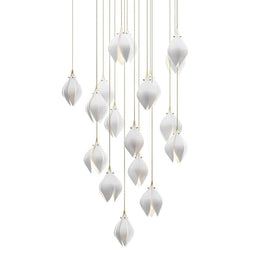 Bloom Porcelain Petals Pendant Light