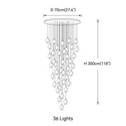 Bloom Porcelain Petals Pendant Light